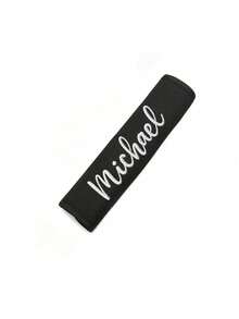 1pc Custom Embroidered Name Car Seat Belt Shoulder Pad, Backpack Shoulder Pad, Seat Belt Anti-Strangle Cover, Multi-Function Shoulder Strap Pad, Universal For All Seasons, Suitable For All Car Models, Can Also Be Used For Backpack Straps, Camera Straps, Luggage Straps, Guitar Bag Straps, Etc - Multicolor - View 2