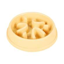 Slow Feeder Dog Bowls Anti-Choking Puzzle Pet Bowls Non Slip Interactive Maze Dishes For Dogs And Cats Food Training - Màu vàng - Xem 3