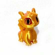 20PCS Cute Mini 3D Printed Dragon - Suitable For Colorful Fantasy Decoration Of Homes, Offices, And Cars, Birthday,Eye Style Shipped Randomly