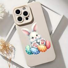 2026 nueva funda de teléfono mate, funda de teléfono conejo de Pascua con impresión de huevos coloridos para iPhone 17 14 13 12 11 Pro Max Se 2022 y  Galaxy S23 S22 S21 S20 A54 A53 A52 A34 A33 A32 A23 A22 A21 A14 A13 A12 A11 A03s A02s A01 A01, funda de teléfono core, regalo de pareja para él y ella, regalo de San Valentín, cumpleaños, festivo - Negro - Ver 6