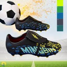 1 Paar Herren/Damen Erwachsene Fußballschuhe, Hoher Knöchel Outdoor Team Wettkampf Sportschuhe, Große Größen rutschfeste verschleißfeste AG Nocken FG Natürlicher Rasen Weicher Boden Herren Fußball Trainingsschuhe, Schnürsenkel Rugby Schuhe, Leder Fußballstiefel, Leichtgewichtig Hochleistung Rutschfestes Design Hoher Knöchel Professionelle Fußballstiefel, Direkt ab Werk - Schwarz - Übersicht 10