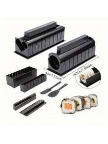 10件套寿司模具饭团模具厨房用品寿司工具套装DIY