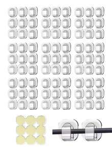 27/54/99pcs Lighting String Clips, Outdoor Lighting String Protector, Cord Organizer, Home Desk/Wall Hooks, Practical Accessory For Party & Festival Lights, Christmas Light Clips - Multicolor - View 8