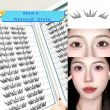 LIMEIKAI 16对自然纤薄轻盈蓝色水滴形假睫毛，浓密型 - D - 查看 7