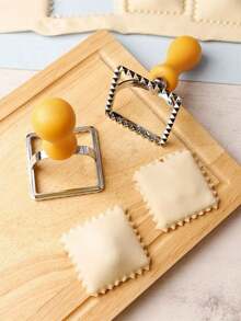1pc Small/Large Square Plastic Handled Dumpling Mold Pastry Cutter