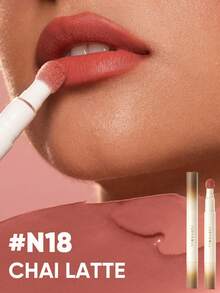 JUDYDOLL MATTE LIP POWDER CUSHION CREAM, Orange Blossom Lip Powder Cream, Matte Lip Gloss, Lipstick, Lip Mud, Non-Drying, Smooth, Long-Lasting, Smudge-Proof, Suitable For Makeup, Parties, Dates, Gifts, Holidays - N18 - Xem 2