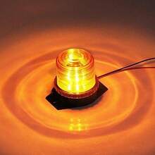 30颗LED汽车叉车辅助灯，琥珀色闪烁顶部安装警示灯，工程应急频闪灯，高可见度紧急安全警示汽车LED频闪旋转警示灯 - 彩色 - 查看 8