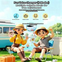 1pc Children's Walkie Talkie - Long Communication Range - Easy Operation - - Suitable For Family Interaction And Outdoor Activities - Communication Distance Over 3km - Compact And Portable - Super Quiet Listening Design - For 3-10 Years Old Boys - Suitable For Parent-Child Travel, Camping, Kindergarten Educational Games, Dialogue, Video, Birthday Gift, Holiday Gift, Christmas Gift, Christmas Eve Gift, Perfect Gift, Toys, Games - Multicolor - View 4