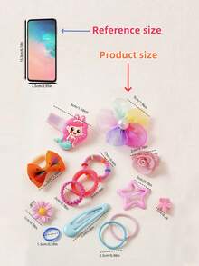 42pcs/528pcs Colorful Bow Hair Clips Set, Fashion Simple Hair Ties & Scrunchies, Suitable For Students, Daily And Party Use, Ideal Gift (No Box - OPP Bag) - Multicolor - View 4