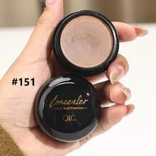 QIC 中等至全覆盖遮瑕膏 - 哑光效果，适合所有肤色，隐藏疤痕和暗斑，持久，植物配方，多色，小巧尺寸，适合随时随地化妆圣诞节冬季毕业生日假期春夏季 Y2K 时尚化妆化妆品派对海滩旅行露营户外学校校园旅行节日礼物玫瑰女孩礼物角色扮演最佳色彩魅力氛围面部化妆 - 黑管多色 - 查看 14