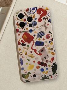 Floral Last Century Toy Liquid Silicone Mobile Phone Case Full-Body Protection Shockproof Anti-Fall TPU Soft Rubber Case Compatible With IPhone 13/11/17/17pro/16/14/15/15pro/15 Plus/15 Promax/7plus/8plus/X/Xs Max/Xr/11pro/12pro/13pro/14pro/12mini/13mini/11promax - Multicolor - View 5