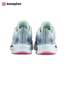 女士轻便舒适透气运动鞋，适合跑步、健身和日常休闲穿着。这款畅销的白色运动鞋用途广泛且实用，适合所有季节。是网球爱好者或需要休闲运动鞋、步行鞋或跑步鞋的女士的理想之选。 - 灰色 - 查看 8