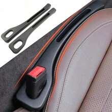 2 piezas Relleno del espacio entre el asiento y la consola, utilizado para evitar que se caigan objetos - Negro - Ver 1