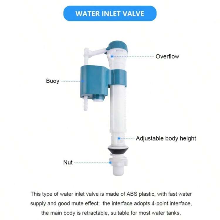 Universal Cistern Repair Kit - Toilet Dual Push Flush System 280mm - White - View 3