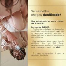 Rounded Rectangular Mirror 110x50 Genuine Leather Black Caramel And Ice - 黑色 - 查看 6