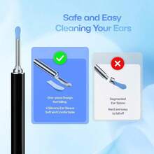 9pcs Earwax Removal, Ear Cleaner With Camera With 1080P, Earwax Removal Tool With 6 LED Lights, Earwax Removal Kit With 8 Ear Picks, Earwax Camera - 隨機的 - 查看 6