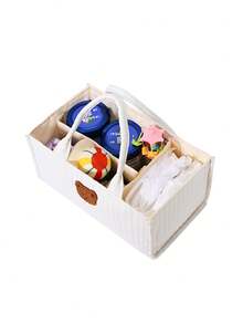 1 Túi đựng tã đa năng, Túi đựng tã gấp gọn dung tích lớn cho mẹ, thích hợp cho mọi mùa - trắng - Xem 6