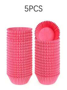 500/200个玫瑰金纸杯蛋糕衬垫，烘焙装饰，适用于婚礼、生日、情人节、圣诞节和家庭聚会 - 粉色 - 查看 10