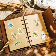 Harry Potter 50Pcs Hogwarts Props Vinyl Stickers Waterproof Gifts, Harry, Hermione, Hedwig Cartoon For Water Bottles Laptop Bumper Water Bottles Computer Phone Hard Hat Car And Decals[Officially Licensed] - Multicolor - View 3