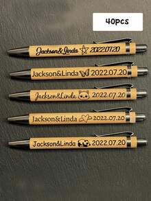 LICVIC 1-160 buc Pixuri cu text gravat personalizat, Rechizite pentru copii pentru școală, Pix cu nume personalizat, Pixuri personalizate din bambus și lemn, Pixuri de scris frumoase personalizabile, Pixuri cu bilă cu scriere fină, Potrivite pentru cadouri de ziua de naștere, Ziua Profesorului, Aniversări, Absolvire, Prieteni, Copii, Elevi, Profesori, Cele mai bune prietene, Bărbați, Femei, Familie, Afaceri, Muncă, Birou, Meșteșuguri personalizate, Reîmprospătarea casei, Casă și locuință, Atmosferă de Crăciun, Suveniruri, Reutilizabile, Adorabile, De înaltă calitate