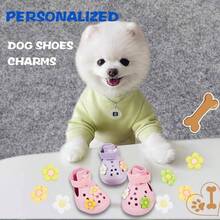 Dog Shoes Hot Pavement, Waterproof Dog Shoes Small Medium Dogs, Breathable Non - Slip Dog Boots Paw Protectors With Rubber Soles, Dog Booties Beach And Snow Purple, Medium - 粉紅色+大號 - 查看 7