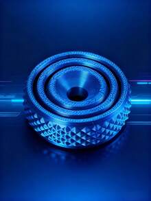 1pc 3D Texture Touch Stress Relief Ring - Popular Small Item For Fingertip Stress Relief With Portable EDC, 3D Portable Toy, Rotating Gyroscope, Adult Stress Relief Hand Play Wonder, Essential Gift For Festivals - Multicolor - View 7