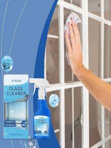 JAYSUING 家用玻璃清洁剂，温和去除污垢不留水渍，轻松擦拭玻璃使其光洁如新，快速干燥且不留痕迹，提高玻璃透明度。 - 彩色 - 查看 5