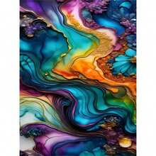 DIY Princess Diamond Painting Kit For Adult Beginners; 5D Beautiful Fairy Diamond Painting Kit; DIY Round Stone Flower Diamond Art Kit For Homeoration; - 彩色 - 查看 1