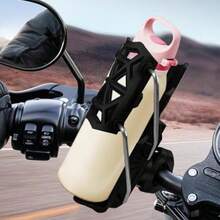 Motocicleta Drink Holder, Cycling Supplies for Road Outdoor, Adjustable Bike Bottle Cage, Race Scooter Adventure Travel Ejercise Cargo Mountain(Black) - Multicolor - Ver 3