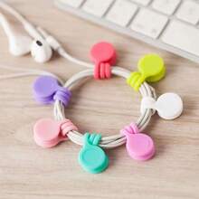 5/10pcs Reusable Magnetic Cable Ties, Silicone Magnetic Straps For Bundling, Bookmarks & Fridge Magnets