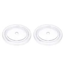 SLAW Zukro Repalcement Clear Lid For 32 Oz Double Wall Acrylic Tumbler Screw On Type Straw Not In Included Do Not Fit For 16 Oz Or 24 Oz Tumbler 2 Pack - Trong sáng - Xem 1