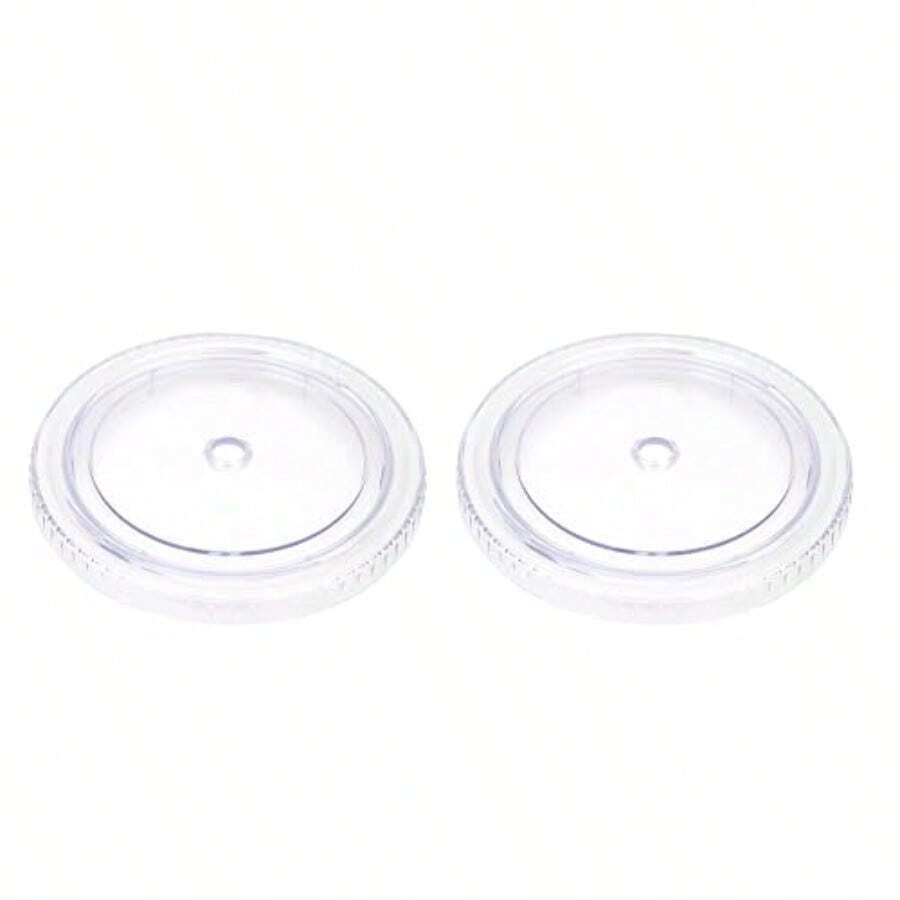 SLAW Zukro Repalcement Clear Lid For 32 Oz Double Wall Acrylic Tumbler Screw On Type Straw Not In Included Do Not Fit For 16 Oz Or 24 Oz Tumbler 2 Pack - Trong sáng - Xem 1
