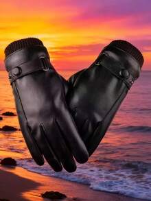 Couple's Winter Warm Gloves, Waterproof, Windproof, Thermal Lined, Outdoor Cycling, Driving, Touchscreen Compatible
