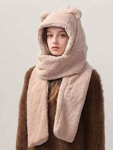 1 pieza Orejeras con diseño de oso lindo para mujer