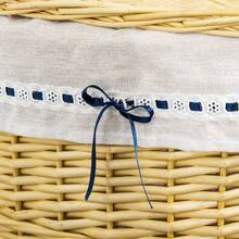 HOMCOM Wicker Laundry Basket With Lid 100L 51x38x57cm Natural Laundry Box For Bedroom And Bathroom - 1 - 查看 5