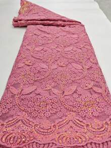 1 Yard /5 Yard 2026 New Embroidered African Lace Fabric Bright White Velvet Fiber Fabric Lace French Silk Screen Cloth Lace Suitable For Wedding Parties And Dances To Show Elegant 3D Flower Patterns Suitable For DIY Crafts Decal Embroidery Fabric Supports Cutting And Needs Dry Cleaning (There Are Many Colors To Choose From) - Multicolor - View 17