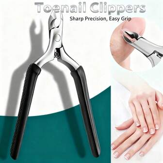 1pc, Cuticle Trimmer, Extremely Sharp Cuticle Nippers, Professional Nail Cuticle Trimmer Tools, Non-Slip Handle Cuticle Clipper For Nail Care Pedicure Manicure Nail (Black)