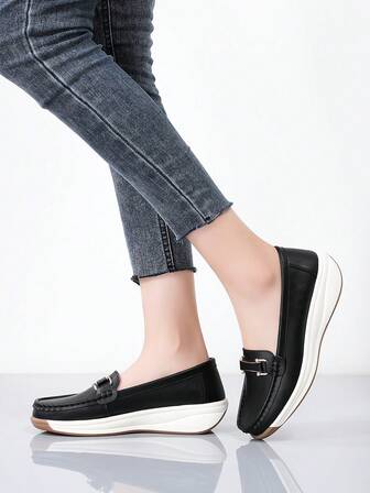 Women's Slip-On Thick Sole Loafers