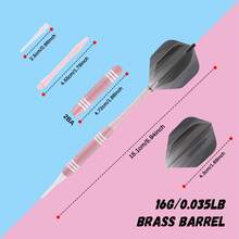 3 piezas Juego de dardos de punta blanda rosa precisa - Dardos de acero de alta calidad, dardos de alta calidad para principiantes y uso doméstico, adecuados para competiciones y profesionales, 3 dardos/paquete, regalo perfecto para Navidad, Acción de Gracias, San Valentín, cumpleaños y otras festividades, dardos para regalar, competiciones profesionales, estilo clásico, artesanía premium