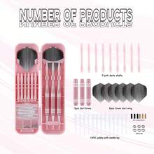 3 piezas Juego de dardos de punta blanda rosa precisa - Dardos de acero de alta calidad, dardos de alta calidad para principiantes y uso doméstico, adecuados para competiciones y profesionales, 3 dardos/paquete, regalo perfecto para Navidad, Acción de Gracias, San Valentín, cumpleaños y otras festividades, dardos para regalar, competiciones profesionales, estilo clásico, artesanía premium