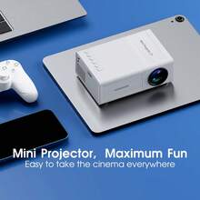 Mini Portable Projector Full HD 1920x1080 Smartphone USB, Cell Phone Projector, Mini Proyector, Outdoor Movie Projector, Pocket Projector, Projector For Movies On Wall, Small Projector, Battery Powered Projector, Mini Projecteur, Projector Portable, Ceiling Projector, Micro Projector, Mini Projecter, Smartphone Projector, Cellphone Projector - EU C Type Plug(220-240V) - View 3