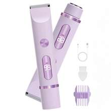 Women Bikini Trimmer, Dual-Head Hair Trimmer For Women,2-In-1 Bikini Shaver With Ceramic Blade Heads & Type-C Charging Port, Electric Razors For Women Pubic Hair,Underarms,Legs,Arms,Face - Multicolor - View 14