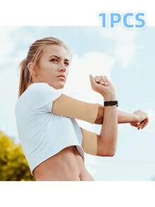 2 Pairs Of High Elasticity Breathable Wrist Guards, Enlarged Size 28cm * 6.5cm Pressure Yoga Arm Sleeves, 1 Pair Of Black Or 1 Pair Of Skin Tone Optional, Lightweight Restraint Arm Sleeves, Elbow Sleeves, Pressure Ice Sleeves, Fitness Sweat Absorbing, Anti Sprain Wrist Guards Summer - Multicolor - View 9