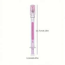 1/3/6pcs Vaccine Pen, Neutral Design, Novel Writing Tool, Plastic Material, Black Ink, Smooth Writing, Suitable For Office Signing, Stationery, Gift Pen, Durable Plastic Pen, Ink Pen, School Supplies. - Random Color - View 11