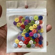 500pcs/100pcs Vibrant Mixed Colors Resin Buttons With 2 Holes, 9mm - Perfect For DIY Sewing & Crafts, Buttons