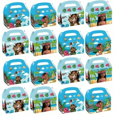 24/12件套主题生日装饰品、派对装饰品、礼品袋、派对礼盒、主题糖果饼干派对礼盒、派对糖果礼品袋、主题派对装饰品、生日派对用品、圣诞节、万圣节、复活节、情人节、国庆节