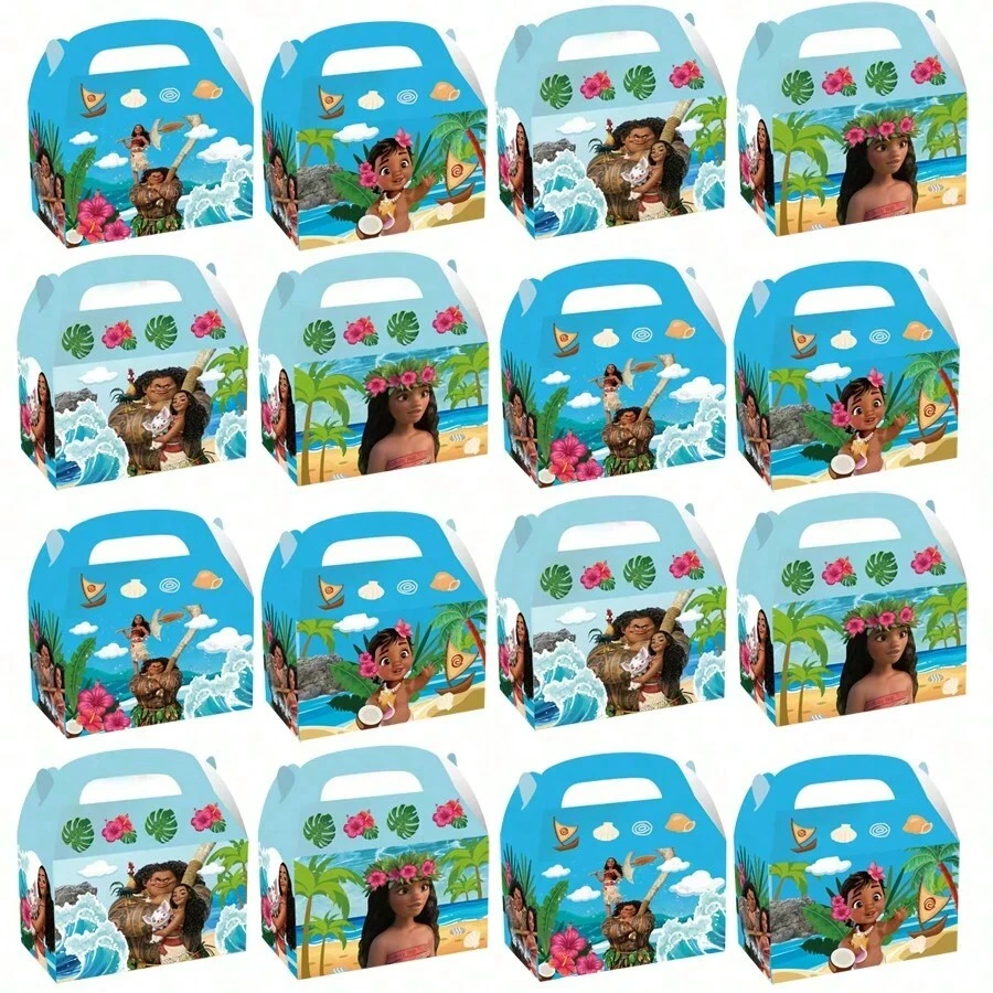 24/12件套主题生日装饰品、派对装饰品、礼品袋、派对礼盒、主题糖果饼干派对礼盒、派对糖果礼品袋、主题派对装饰品、生日派对用品、圣诞节、万圣节、复活节、情人节、国庆节 - 彩色 - 查看 1