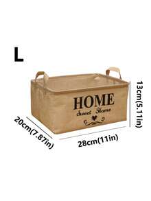 Multi-Pack Foldable Storage Baskets With Printed Designs, Available In Printed Round And Printed Square Styles, Washable Storage Bins For Clothes, Household Items, Bedroom, Desk, Closet, Kitchen Organization - Khaki - View 12