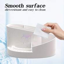 1pc Nail Art Rhinestone Storage Box With 7 Compartments And 18-Hole Nail Drill Bit Holder, Nail Art Desk Organizer (Tools Not Included) - Multicolor - View 2