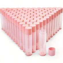 1/5pcs 0.19oz Transparent Lip Gloss Tube With Cap - Leak-Proof, Refillable, Suitable For DIY Lip Balm And Lipstick, Plastic Material (Random Packaging Bag Included)